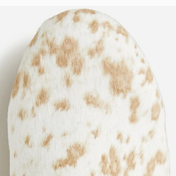 J Crew Calfhair Cowprint Convertible Wood Clogs - Picture 12 of 14